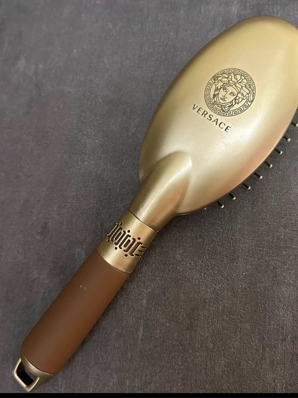 Versace Gold and Brown Medusa Hair Brush